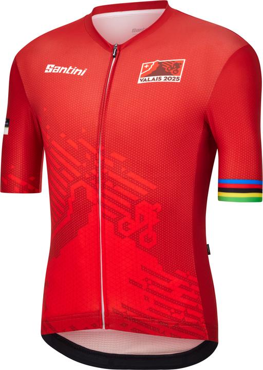 Image du produit Santini Kurzarmtrikot 2025 UCI MTB World Championships Valais Unisex (XXS)