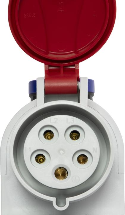 Produktbild Brennenstuhl Kombi-Wandsteckdose mit CEE 400V/32A 5-polig und T13 230V/10A 3-polig IP44