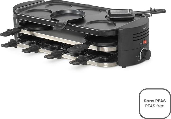 Produktbild Livoo Raclette-, Pizza-,Crêpe-Gerät für 8 Personen