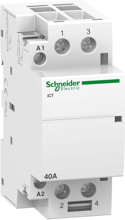 Schneider Electric Contattore Acti9 iCT 40A 2NO 220/240Vac