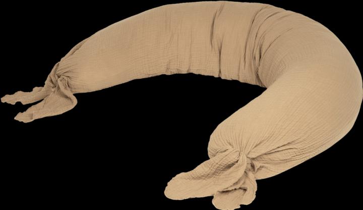 Produktbild Nobodinoz Schwangerschaftskissen aus gewaschenem Doppelmusselin Wabi-Sabi - Sesam (35 cm)