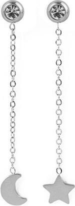 Image du produit Vuch Boucles d'oreilles en acier Longymmetric Infinity Silver (L)