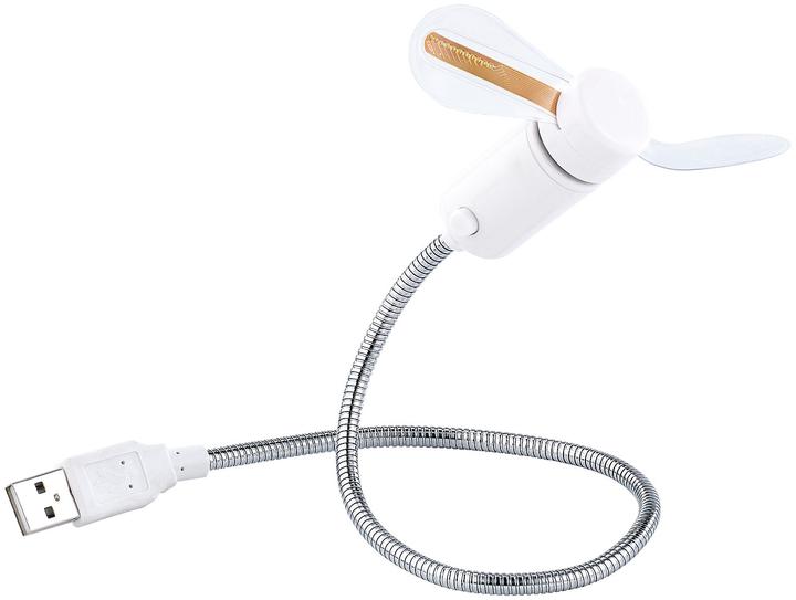 Produktbild Pearl USB-Ventilator mit 8 programmierbaren Laufschriften