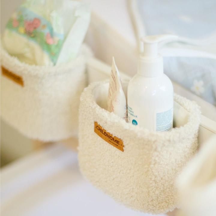 Actual product image Childhome Storage basket set of 3 with hooks for hanging