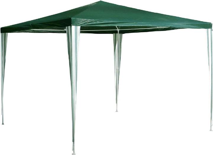 Produktbild VCM Pavillon 3x3 m in grün PE Plane Partyzelt Gartenzelt Stahlgestell Festivalzelt (300 cm, 300 cm)
