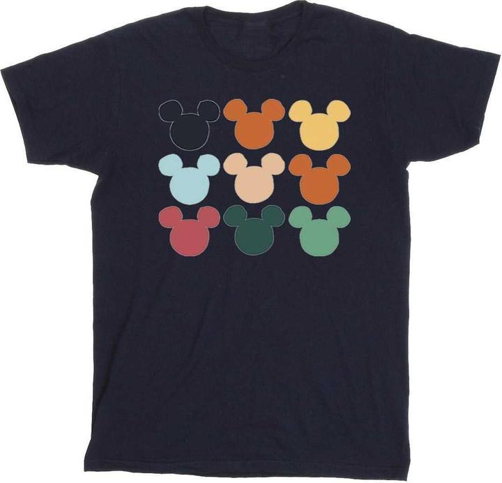 Disney Mickey Mouse Heads Square TShirt Jungen