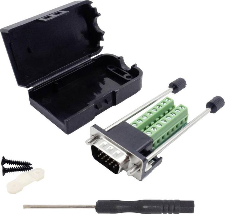 Image du produit Quadrios 2010C256 Connecteur VGA mâle, droit Nombre de pôles (num) : 15 Noir