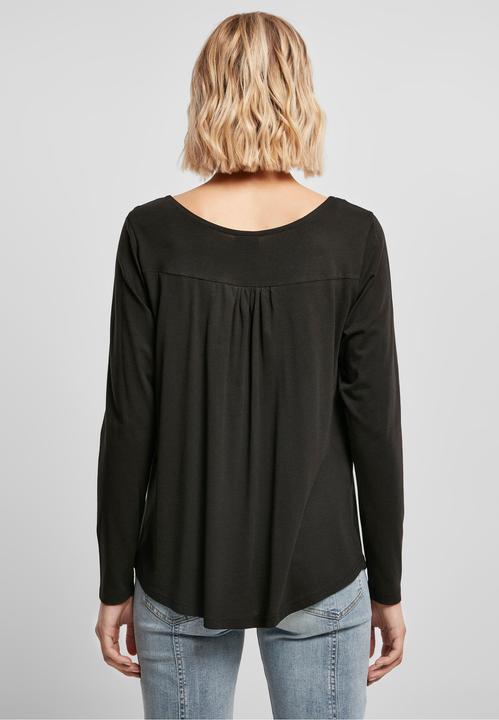 Actual product image Urban Classics Ladies Viscose Button Up Longsleeve - 16491 (XS)