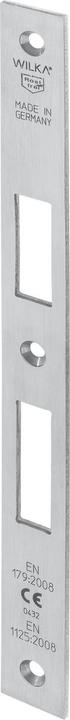 Wilka Schliessblech P662, flach/eckig 270 x 24 x 3 mm, Edelstahl (Türgriff)