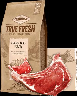 Produktbild Carnilove Dog Adult Trockenfutter True Fresh Rind