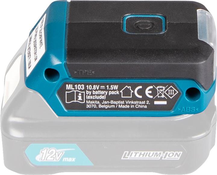 Actual product image Makita DEAML103 Rechargeable LED Spotlight 12V MAX (100 lm)