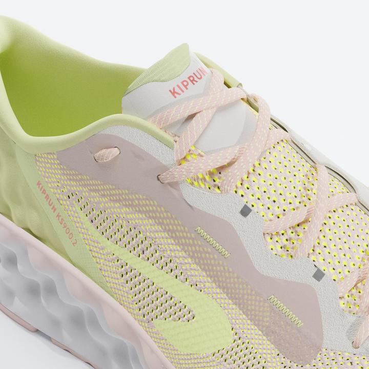 Actual product image Kiprun KS900.2 Women's running shoes - Pink/yellow (42)