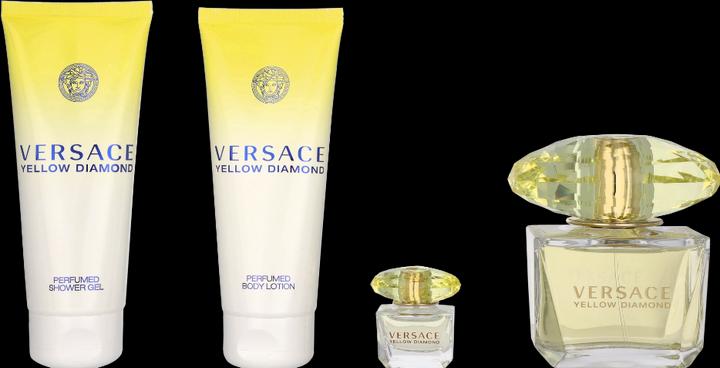 Produktbild Versace Yellow Diamond Spring 2024 Eau de Toilette 90 / Body Lotion Body Smoother / Mini (Parfum set)