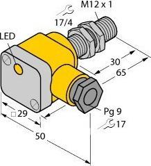 Image du produit Turck TURC BI2-G12SK-Y1X Capteur inductif KEMA 02 ATEX 1090X (Capteur)