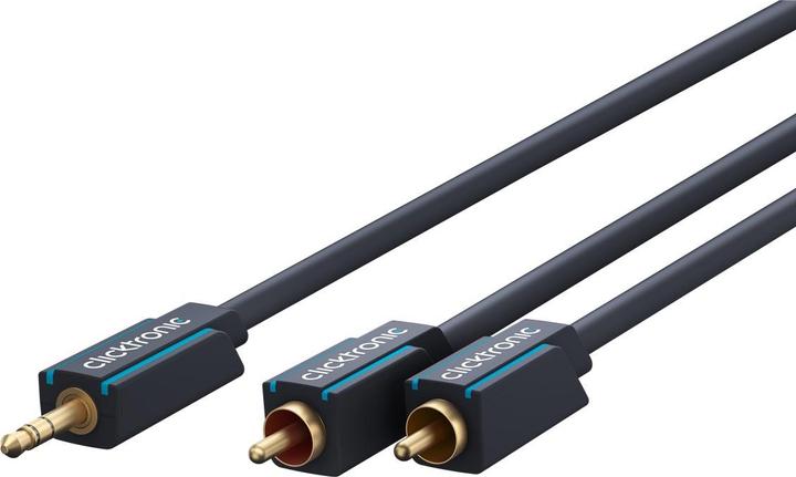Actual product image Goobay Clicktronic MP3 adapter cable (5 m, 3.5mm jack (AUX), Cinch)