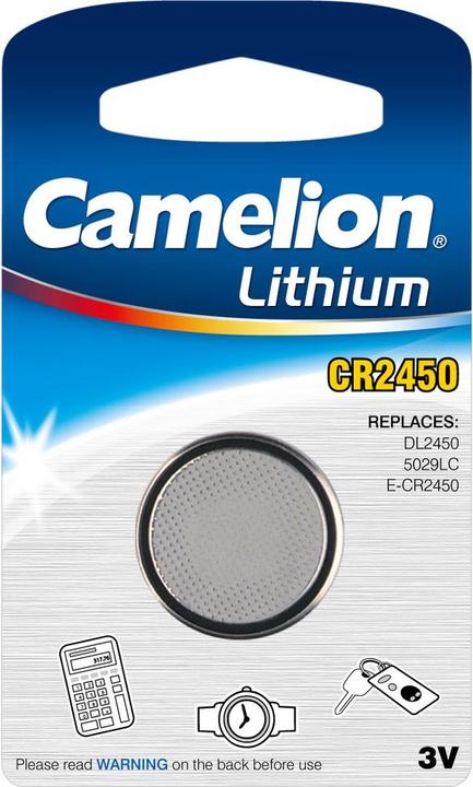 Produktbild Camelion CR2450-BP1 - Einwegbatterie - CR2450 - Lithium - 3 V - 1 Stück(e) - Knopf/Münze (1 Stk., CR2450, 550 mAh)