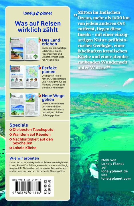 Produktbild Reiseführer Mauritius, Reunion & Seychellen (Deutsch, Paula Hardy, Fabienne Fong Yan, Rooksana Hossenally, 2024)