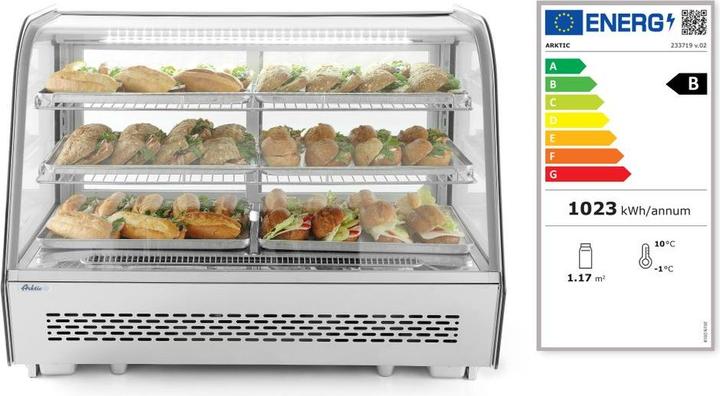 Actual product image Hendi Top refrigerated display cabinet 160 l 230V 160W (160 l)