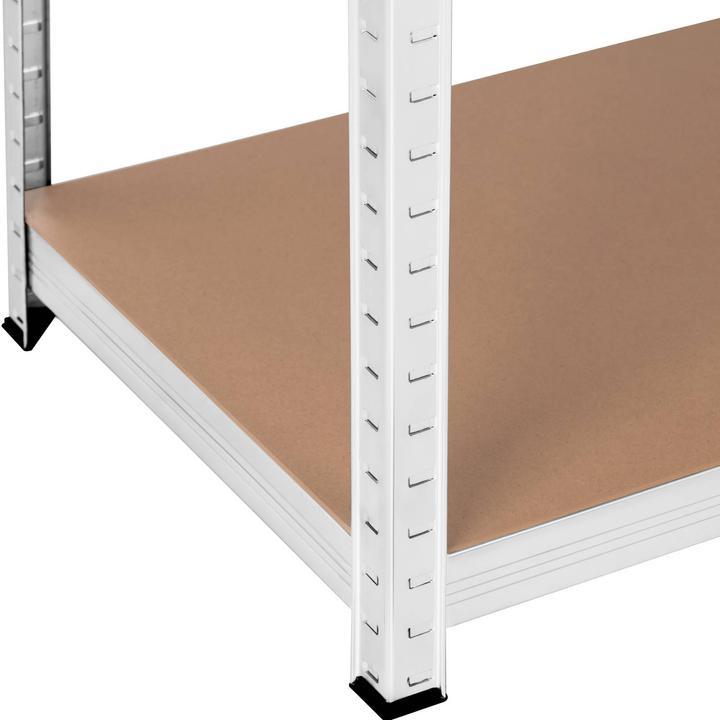 Produktbild MSW Schwerlastregal Metallregal Kellerregal 100 x 50 x 197 cm für 5 x 150 kg grau