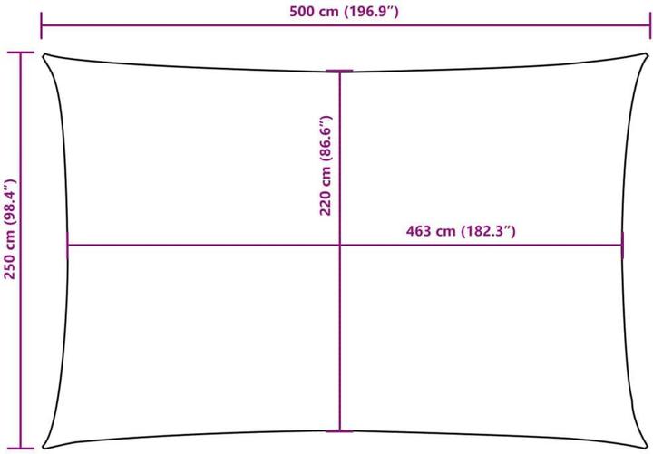 Actual product image VidaXL Awning (250 x 500 cm)