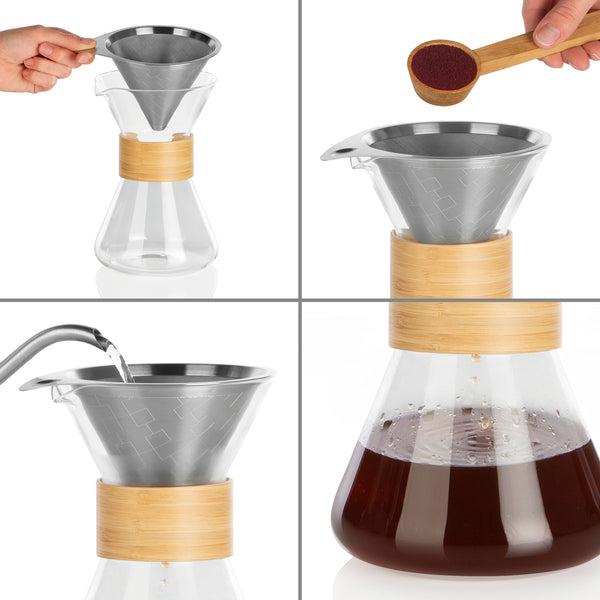 Produktbild Beem Kaffeebereiter Pour Over, 0.7 l, Transparent (0.70 l)