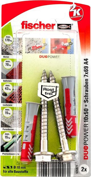 Fischer DuoPower 10x50 S A4 K (2). (2 pcs.)