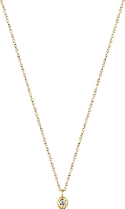 Ania Haie NAU004-02YG Magma Wave Damen Halskette Gold 14K, verstellbar (Oro amarillo 14K)