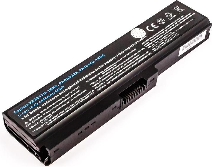 Actual product image CoreParts Battery MicroBattery 10,8V 4,4Ah from Toshiba (6 Cells, 4400 mAh)
