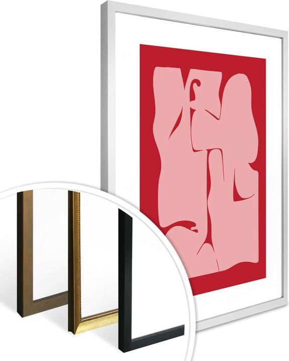 Actual product image Trenddeko Abstract Red (30 x 40 cm)