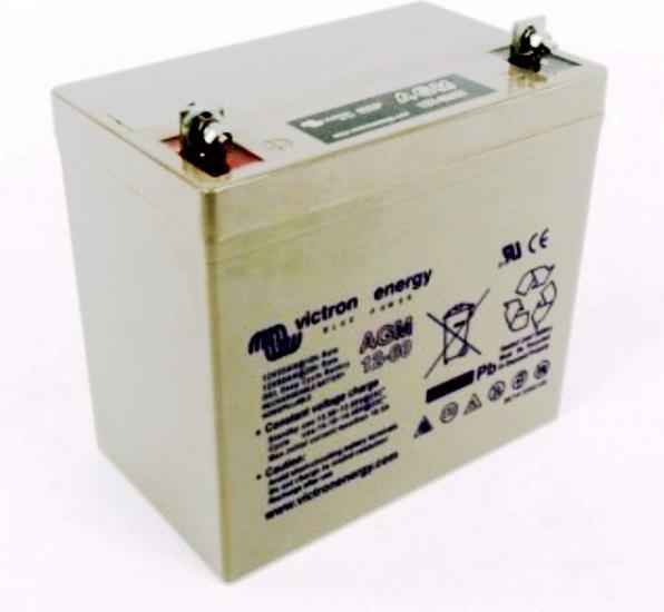 Victron Energy 12V/60Ah GEL Deep Cycle Batterie (12 V, 60 Ah)