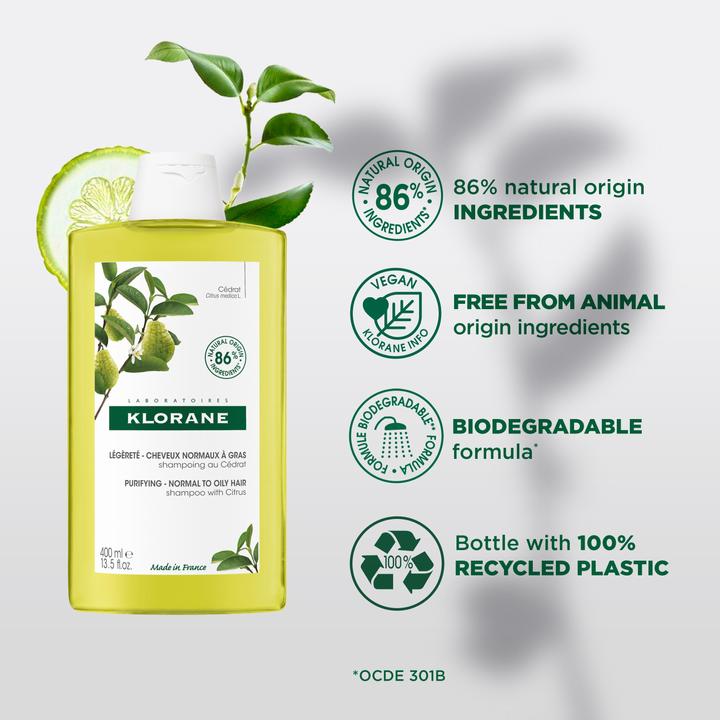 Produktbild Klorane Zedrat Shampoo revitalisierend (400 ml, Flüssiges Shampoo)