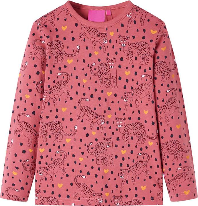 Actual product image VidaXL Children's pyjamas with long sleeves dusky pink 116,Material: 95 (116)