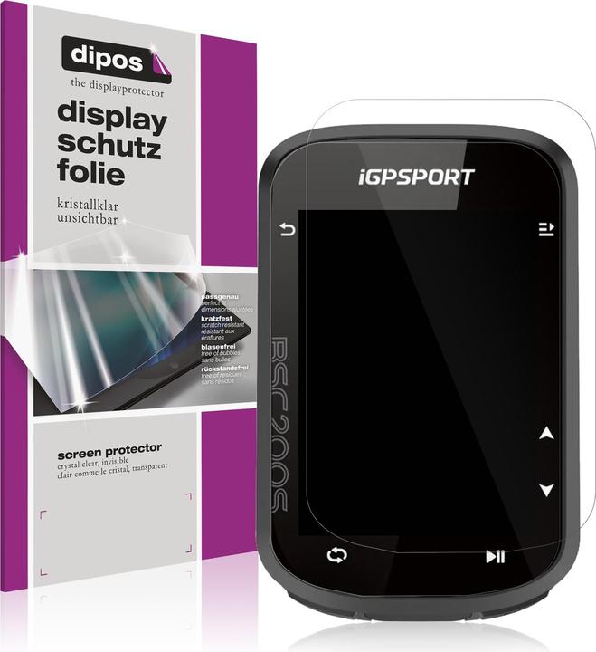 Image du produit Dipos Film de Protection d’écran Crystalclear pour iGPSport BSC200s