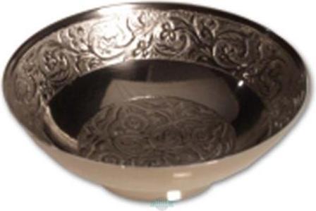Black Leaf Coupelle en laiton ronde ornement floral