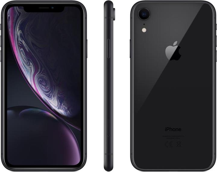 Actual product image Apple iPhone XR (64 GB, Black, 6.10", SIM + eSIM, 12 Mpx, 4G)