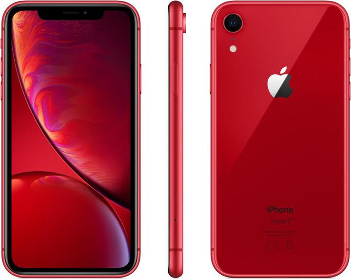 Image du produit Apple iPhone XR (64 Go, (PRODUCT)​RED, 6.10", SIM + eSIM, 12 Mpx, 4G)