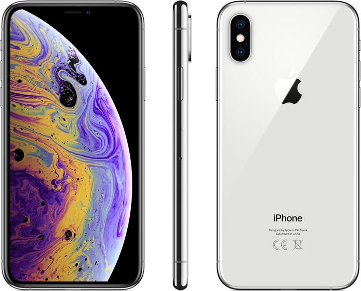 Apple iPhone XS (256 GB, Silver, 5.80", SIM + eSIM, 12 Mpx, 4G)