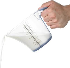 Actual product image Rotho Measuring jug Loft 12 dl, blue/transparent (1200 ml)