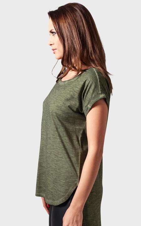 Immagine prodotto Urban Classics Tee lungo da donna a forma di schienale con tintura spray (M)