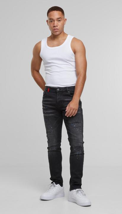 Actual product image 2Y Premium 2Y LEONARDO RIPPED SLIM FIT JEANS - 184627 (28)