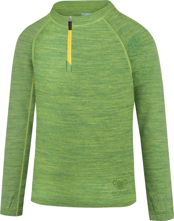 Actual product image Normani Kinder Merino Langarm mit 1/4 Zipper „Nyapari“ - 9545 (158, 164)