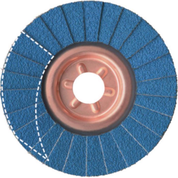 Actual product image Abrasive flap disc SLTT 125 grit 40 zirconia alumina steel backing PU: 10 (40)
