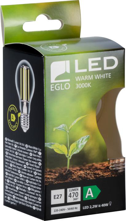 Produktbild EGLO Leuchmittel LED E27 (E27, 2.20 W, 470 lm, 1 x, A)