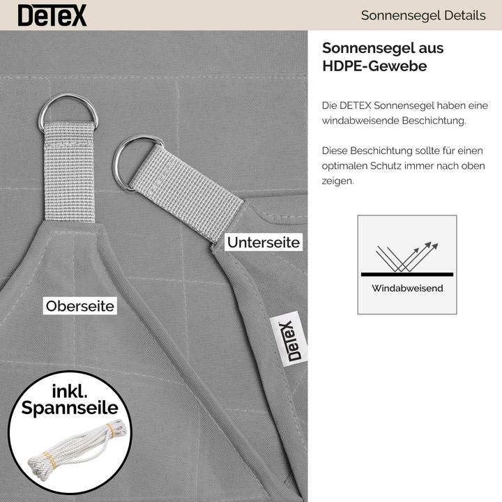 Produktbild Detex Sonnensegel (500 x 500 x 500 cm)