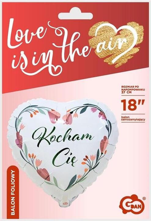 Produktbild GoDan Ich liebe dich, weisser Herz-Folienballon (1 x)