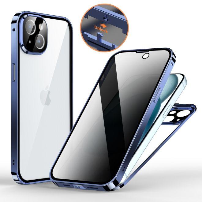 Produktbild MU Classic 360 Grad Hülle Privacy Locking Edition (Apple iPhone 15 Plus)
