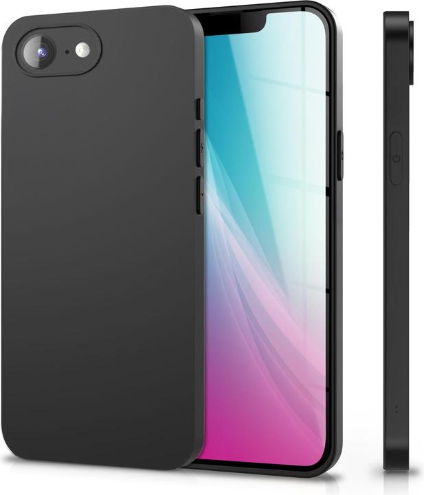 Immagine prodotto Nalia Strider - Blackout Look Cover - Ultradünne Silikon Hülle mit Staubschutz Kappen (Apple iPhone 16e)
