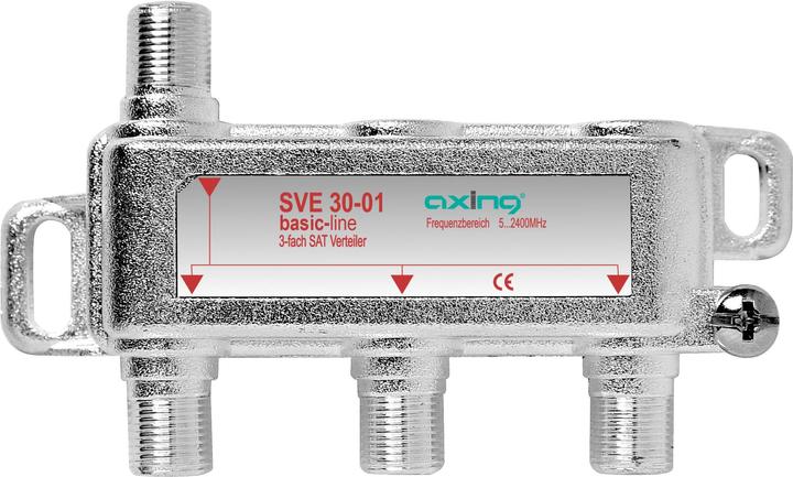 Actual product image Axing SVE 30-01 3-way SAT distributor (Original remote control)