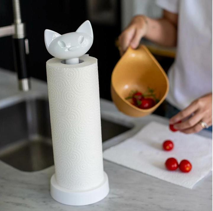 Actual product image Koziol Kitchen roll holder Miaou Red
