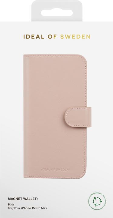 Actual product image iDeal Of Sweden iPhone 15 Pro Max Magnet Wallet +, Pink (Apple iPhone 15 Pro Max)